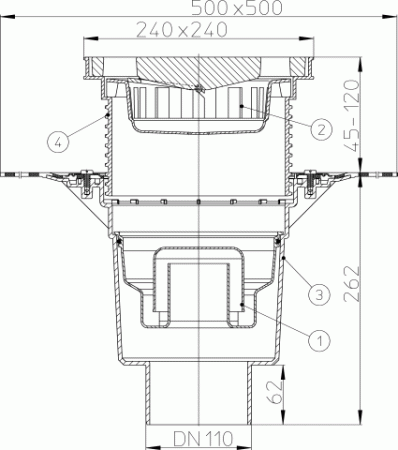 HL 616HW/1 ���� � ������������ �������� DN110