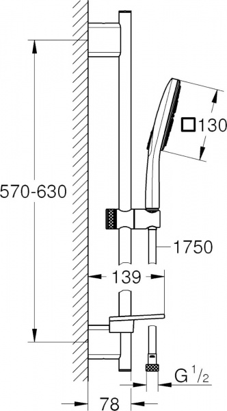 ������� �������� Grohe Rainshower SmartActive 26584000
