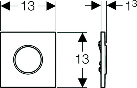 ������ ������������ ����� Geberit Sigma 10 116.015.KN.1 ��� ��������