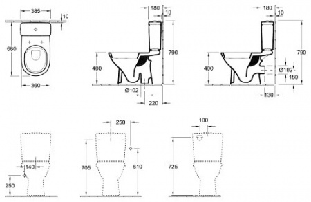 ����� ��� ������� Villeroy & Boch O'Novo 5760 1101 alpin