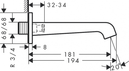����� Axor Citterio E 36425990 ��� �����. ������������ ������