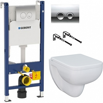 ��������  ������� ����������� ��� �������� Geberit Duofix Delta 458.124.21.1 3 � 1 � ������� ����� + ������ ��������� AM.PM Tender C45A1739SC