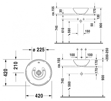 ���������� Duravit Bacino 0325420000