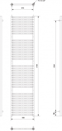 ����������������� ������������� Luxrad Kwadro 066416 172�50 L, �����, �������������� selmo pad