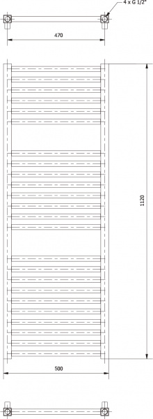 ����������������� ������������� Luxrad Kwadro 066374 112�50 L, �����, �������������� selmo smart programm � �������