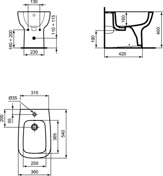 ���� ��������� Ideal Standard Esedra T281301